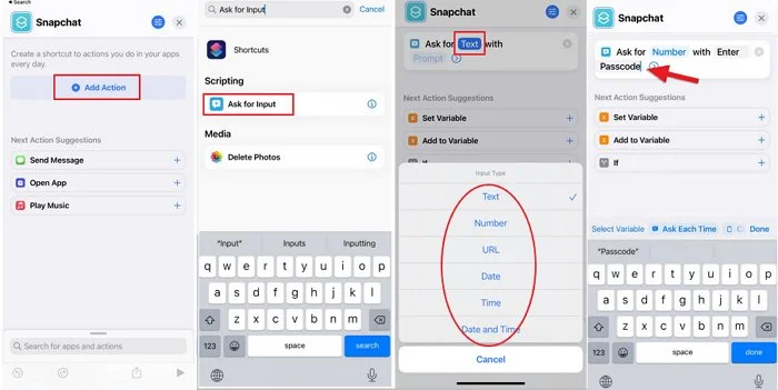 lock app in iPhone with shortcut  