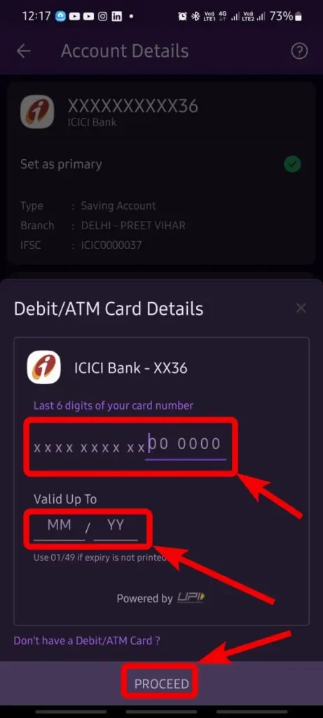 add bank account in phonepe