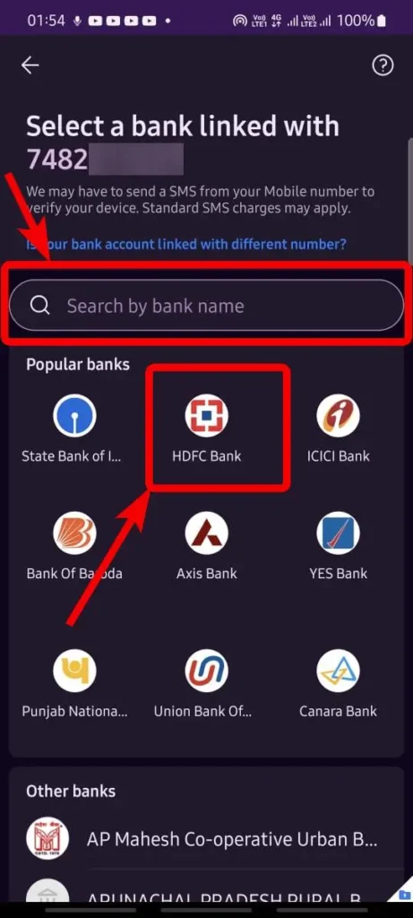 add bank account in phonepe 