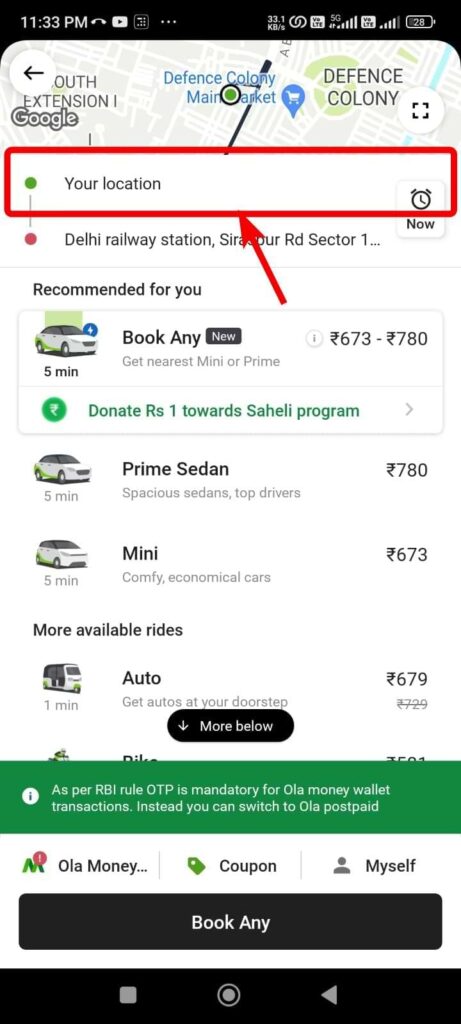 ola cab booking kaise kare 