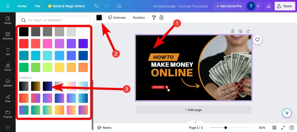 how to create youtube thumbnail in canva